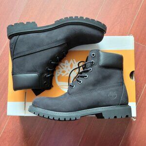 Timberland Women's Premium 6 Inch Lace Waterproof Boots - Black